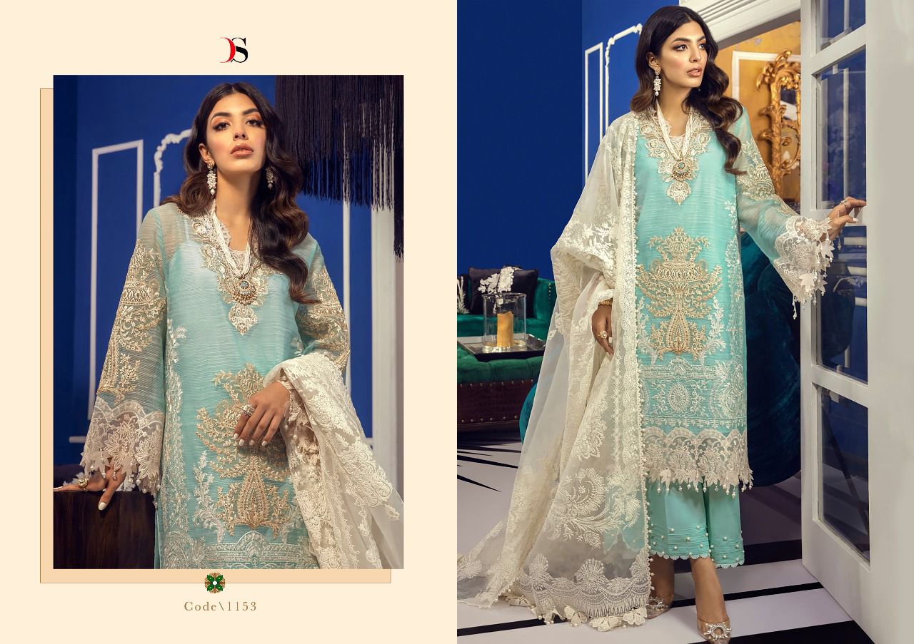 Deepsy Suit Sana Safinaz Muzlin Premium Cotton Print With Embroidered Work Salwar Suit