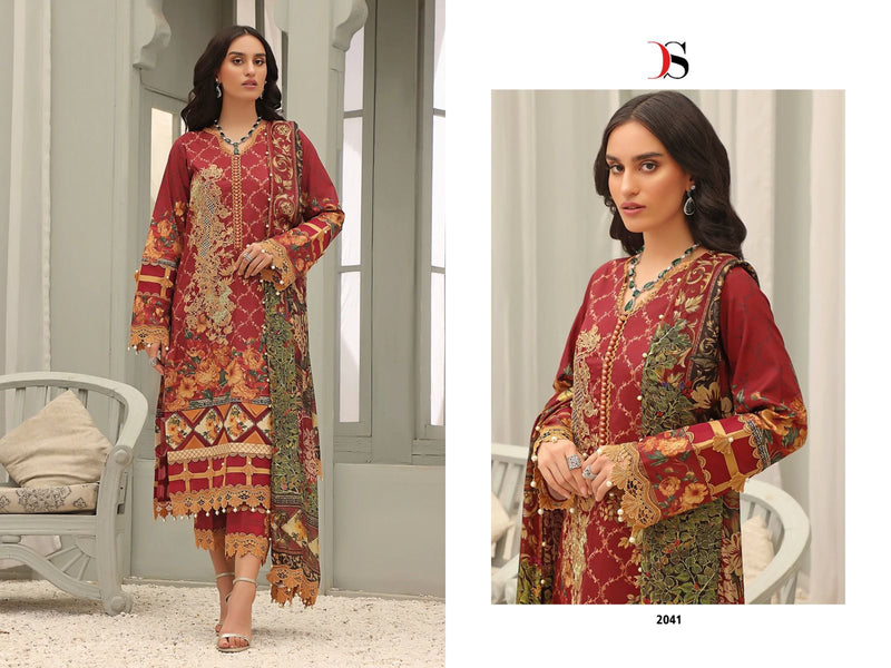 Deepsy Suits Firdous Queens Court 3 Pure Cotton With Embroidered Salwar Kameez