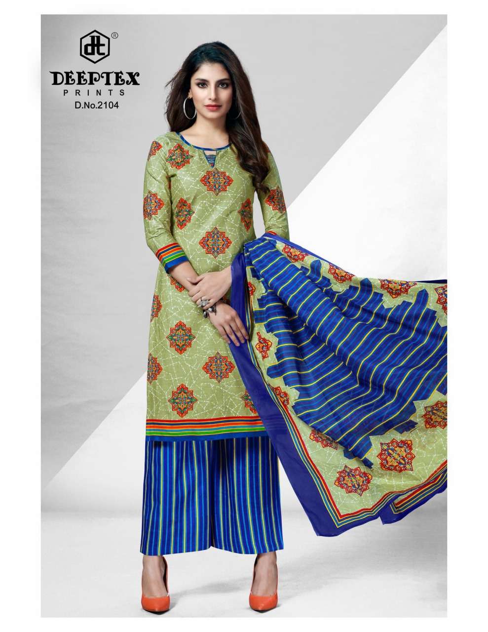 Deeptex Prints Chief guest 21 Cotton Printrd Dress