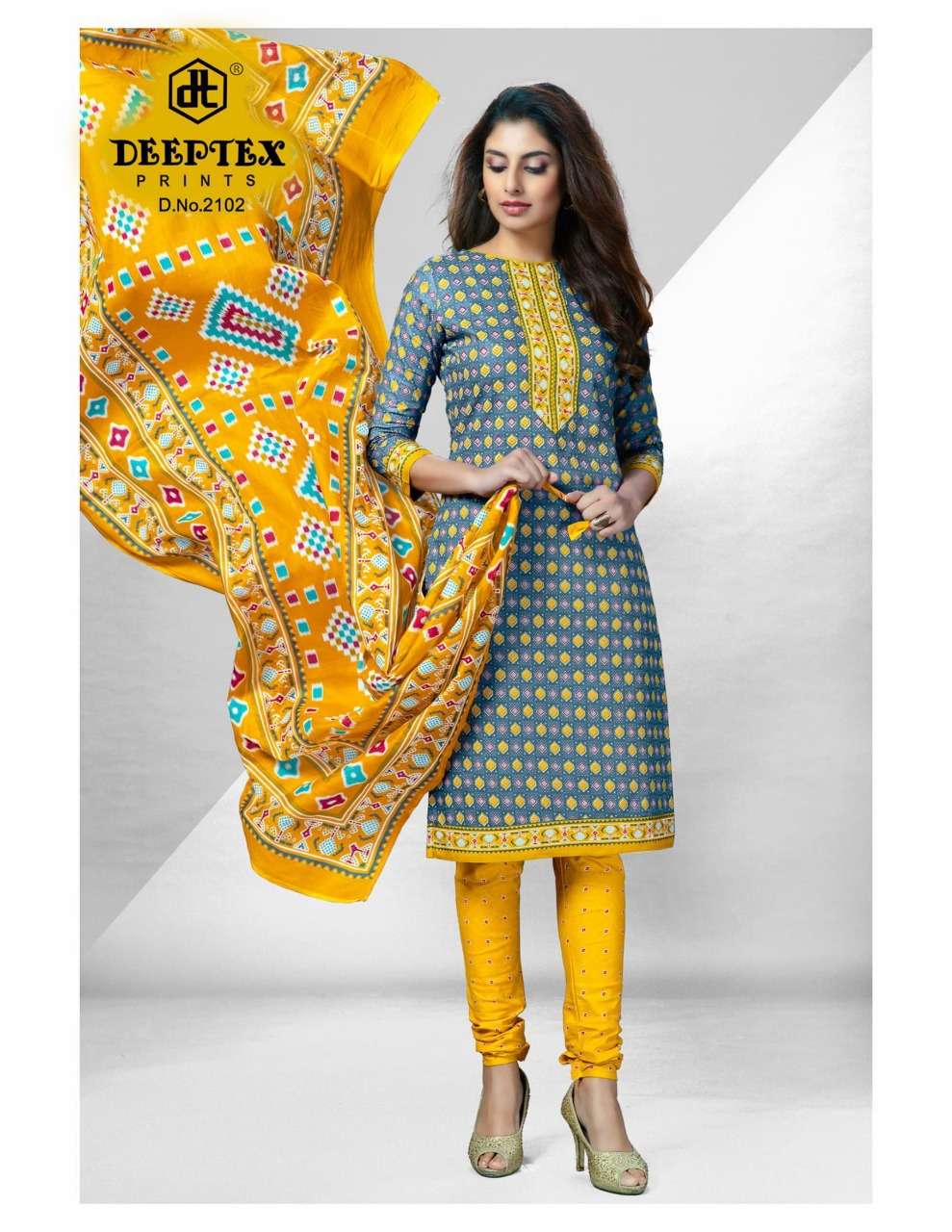 Deeptex Prints Chief guest 21 Cotton Printrd Dress