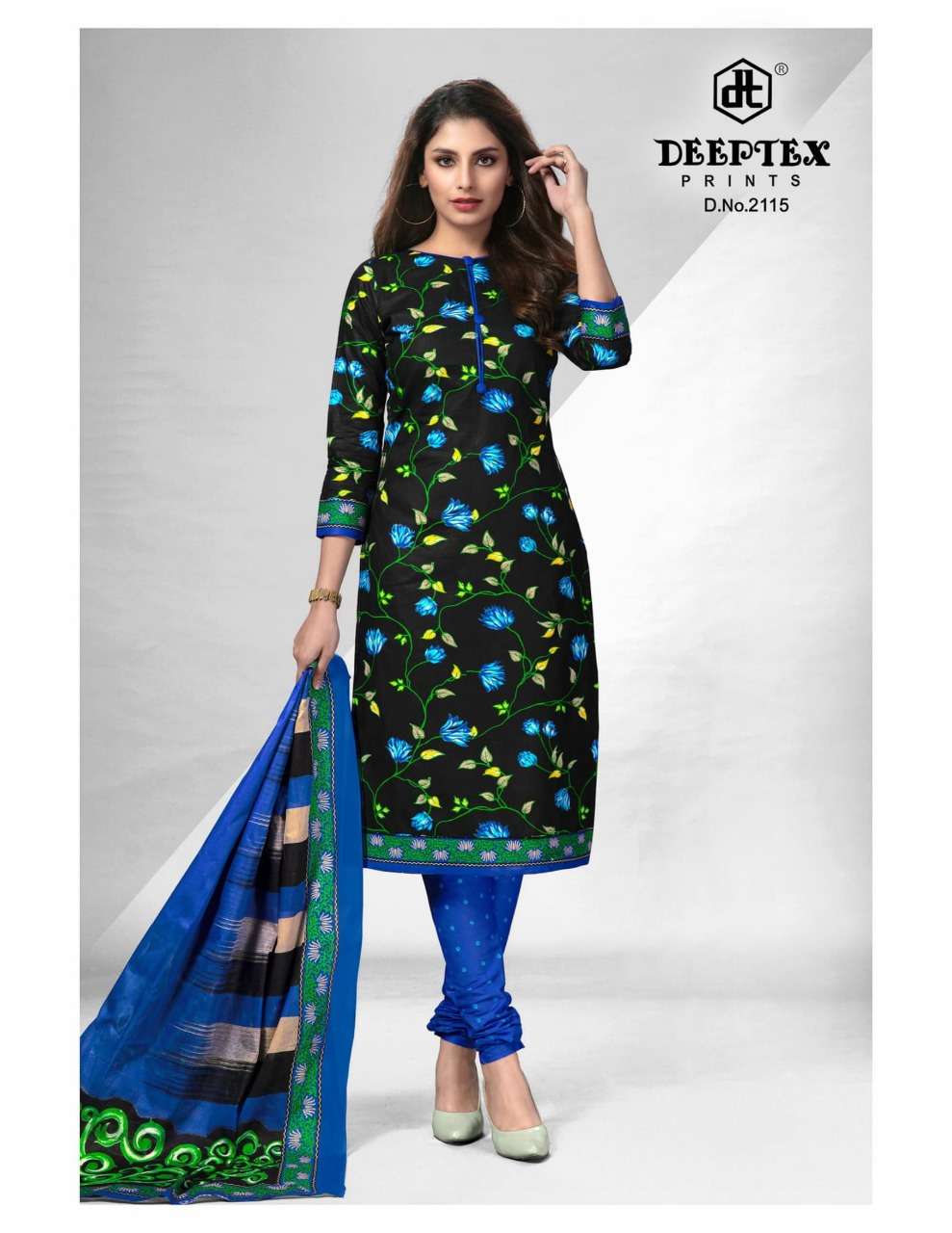 Deeptex Prints Chief guest 21 Cotton Printrd Dress