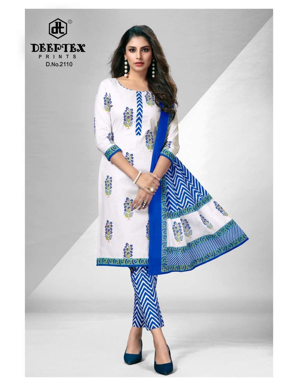 Deeptex Prints Chief guest 21 Cotton Printrd Dress