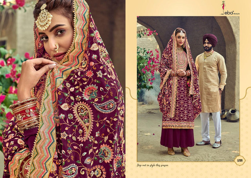 Eba Lifestyle Satrangi Special Georgette Pakistani Style Designer Wedding Wear Salwar Suits