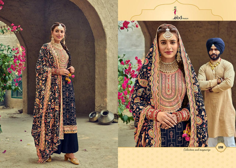 Eba Lifestyle Satrangi Special Georgette Pakistani Style Designer Wedding Wear Salwar Suits