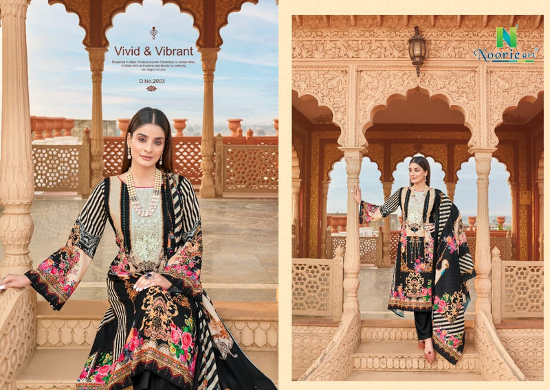 Noorie Art Elan E Ishq Cambric Cotton Pakistani Style Party Wear Salwar Suits