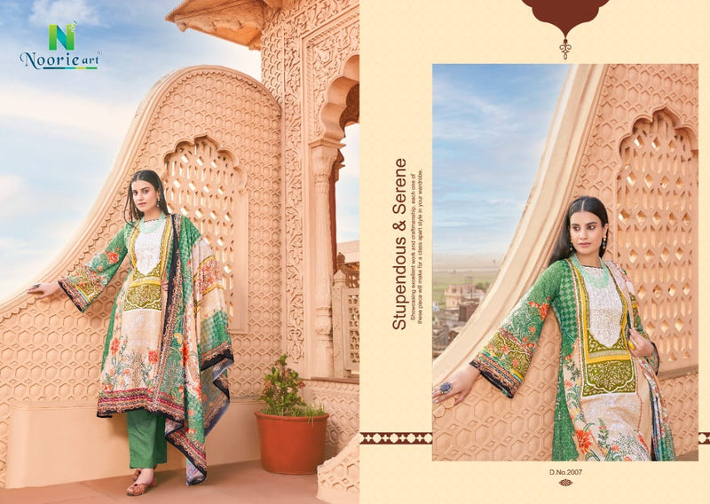 Noorie Art Elan E Ishq Cambric Cotton Pakistani Style Party Wear Salwar Suits