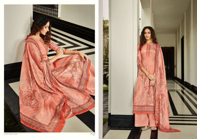 Sargam Prints Elite Pure Crape Party Wear Salwar Suits With Digital Print & Foil Work