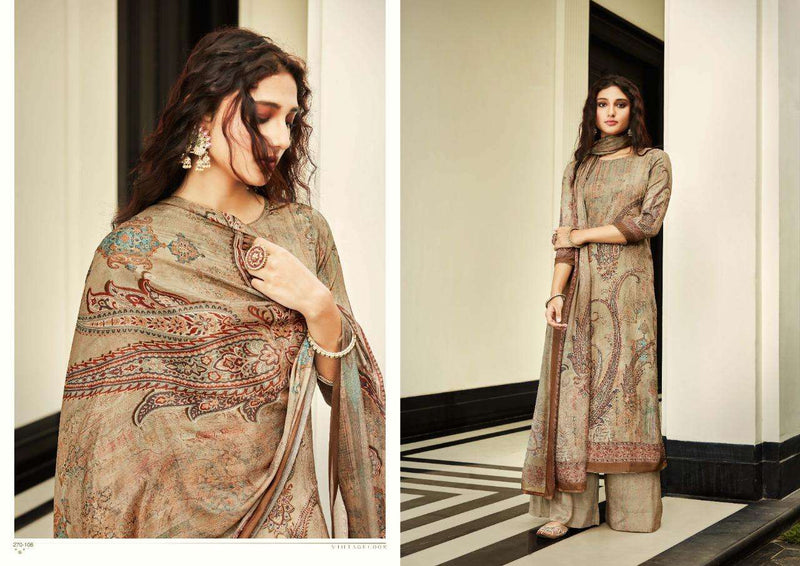 Sargam Prints Elite Pure Crape Party Wear Salwar Suits With Digital Print & Foil Work