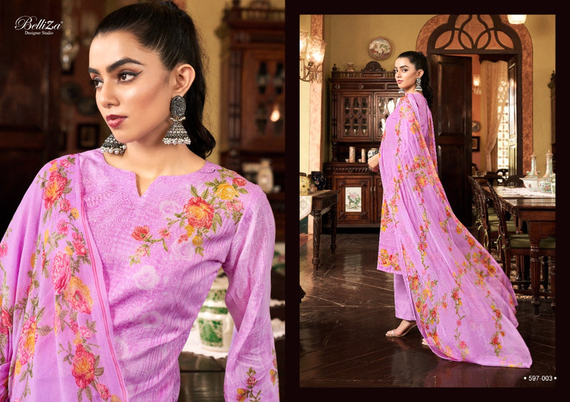 Belliza Designer Studio Eva Cotton Linen Party Wear Salwar Suits With Beautiful Digital Print