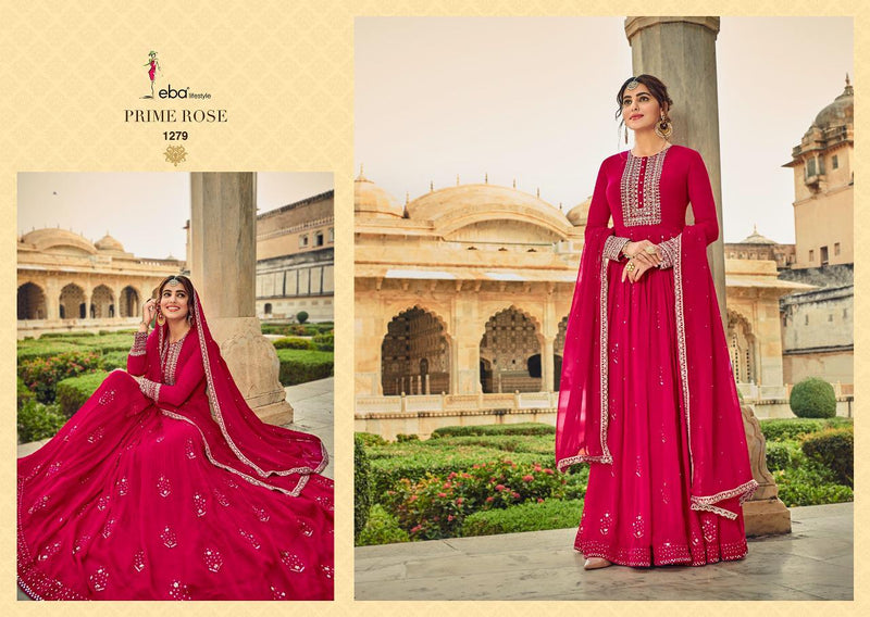 Eba Lifestyle Prime Rose Vol 2 Georgette With Heavy Embroidery Work Exclusive Wedding Wear Salwar Kameez