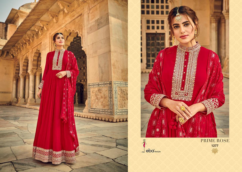 Eba Lifestyle Prime Rose Vol 2 Georgette With Heavy Embroidery Work Exclusive Wedding Wear Salwar Kameez