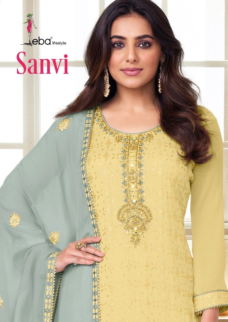 Eba Lifestyle Sanvi Heavy Chinon Embroidered Work Salwar Suit