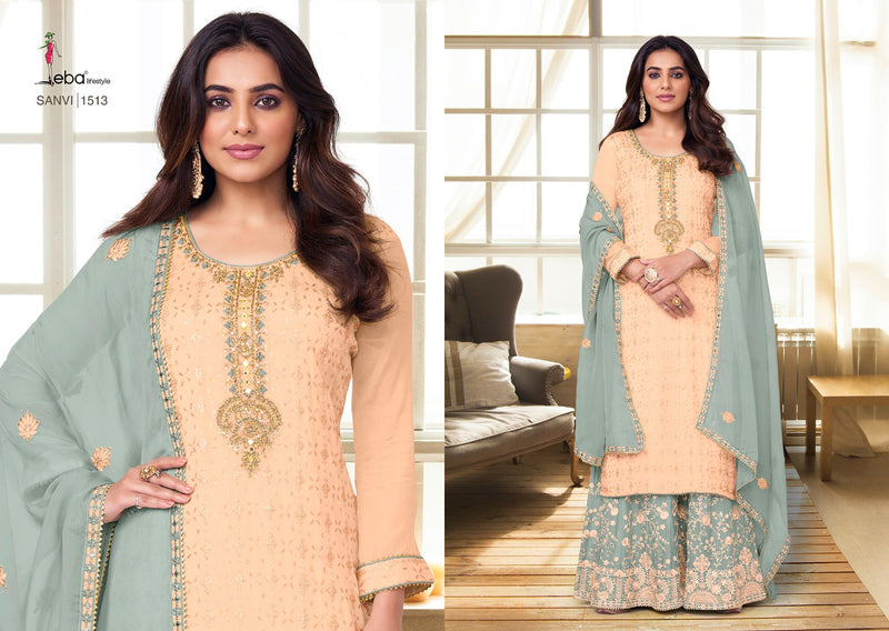 Eba Lifestyle Sanvi Heavy Chinon Embroidered Work Salwar Suit