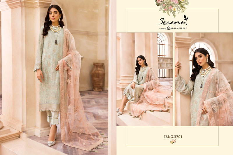 Serene Farasha Fox Georgette Heavy Designer Pakistani Style Party Wear Salwar Suits