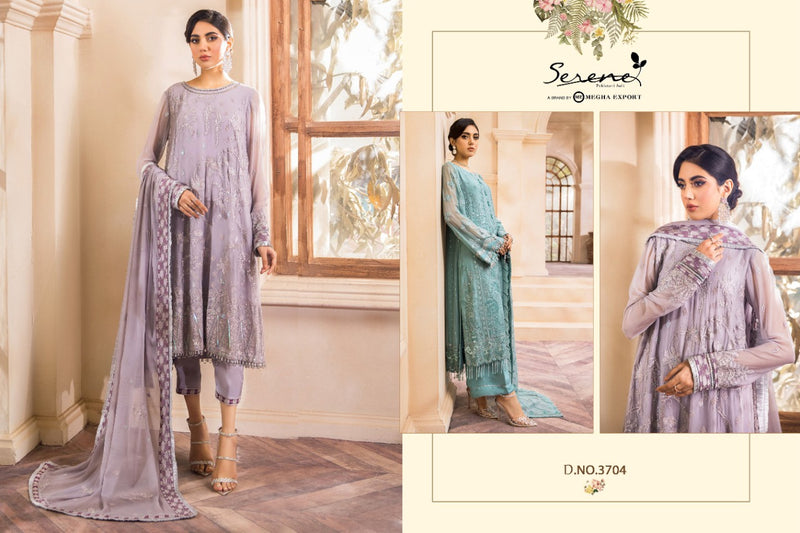 Serene Farasha Fox Georgette Heavy Designer Pakistani Style Party Wear Salwar Suits