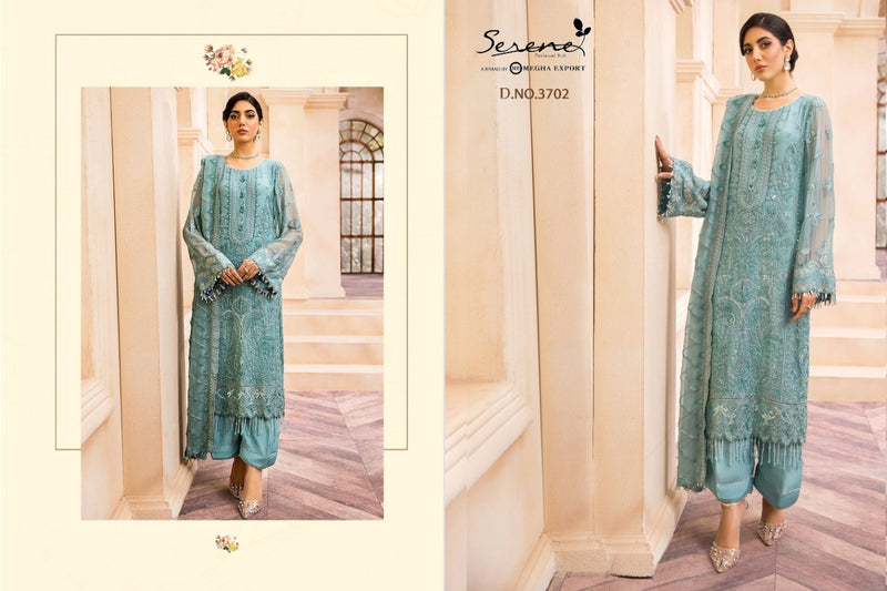 Serene Farasha Fox Georgette Heavy Designer Pakistani Style Party Wear Salwar Suits