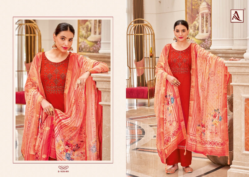 Alok Suit Festive Funsion Vol 5 Jam Cotton With Embroidery Work Stylish Designer Fancy Salwar Suit