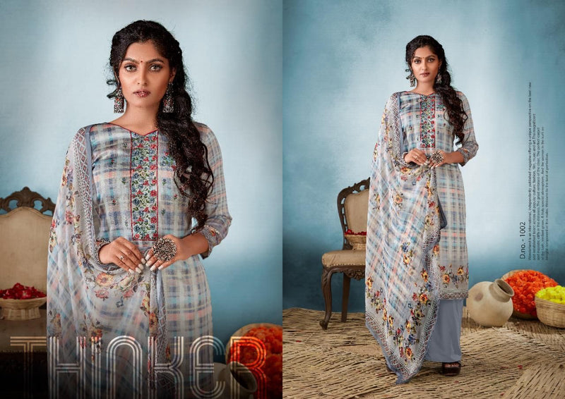 Shiv Gori Silk Mills Fiestaa Jam Cotton Digital Printed Festive Wear Salwar Suits