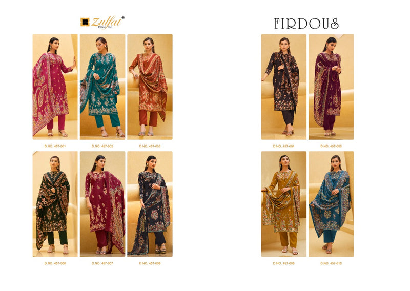 Firdous Zulfat Pashmina With Fancy Beautiful Work Stylish Designer Festive Wear Salwar Kameez