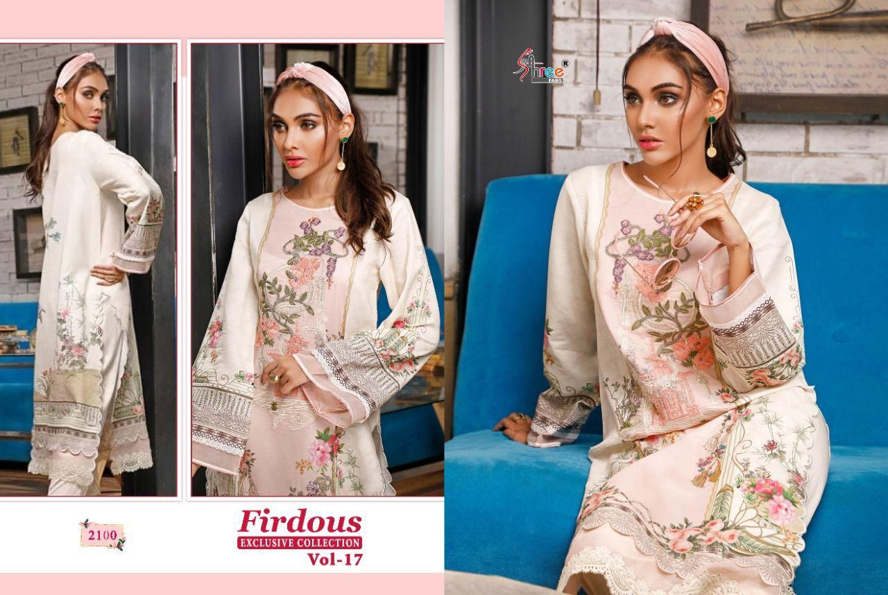 Shree Fabs Firdous Exclusive Collection Vol 17 Pure Cotton Pakistani Style Festive Wear Salwar Suits