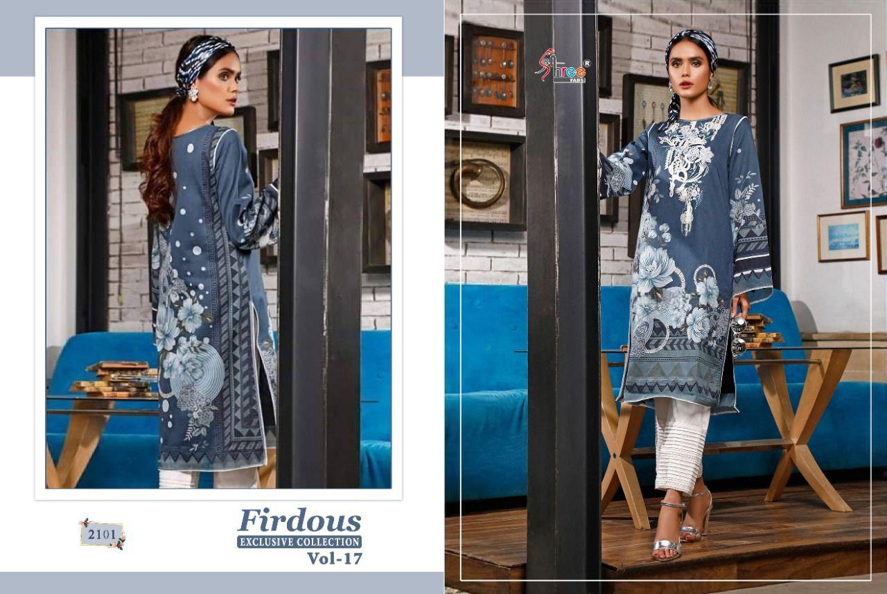 Shree Fabs Firdous Exclusive Collection Vol 17 Pure Cotton Pakistani Style Festive Wear Salwar Suits