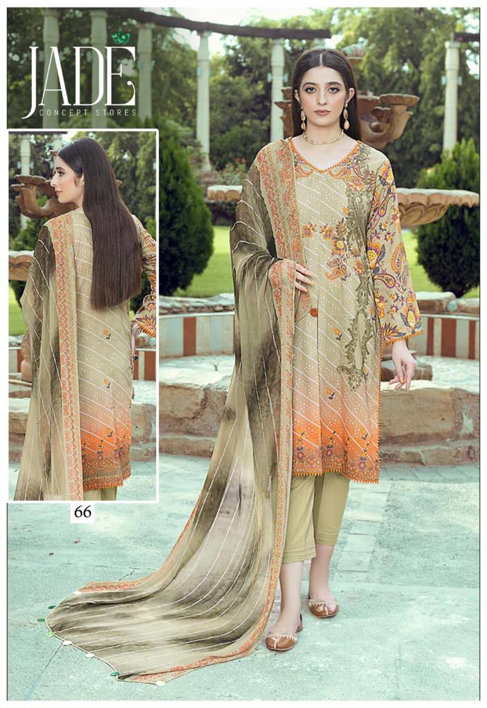 Jade Firdous Urbane Exclusive Heavy Lawn Collection Vol 7 Stylish Designer Casual Wear Salwar Kameez