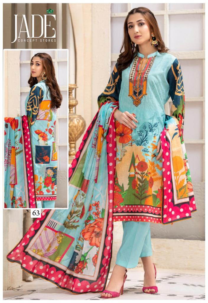 Jade Firdous Urbane Exclusive Heavy Lawn Collection Vol 7 Stylish Designer Casual Wear Salwar Kameez