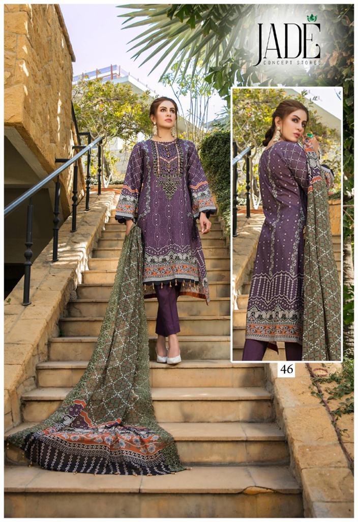 Jade Firdous Urbane Luxury Festive Lawn Collection Vol 5 Lawn Cotton Pakistani Style Festive Wear Salwar Suits