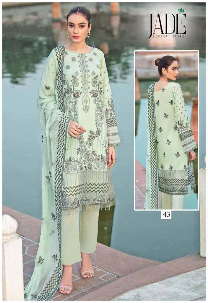 Jade Firdous Urbane Luxury Festive Lawn Collection Vol 5 Lawn Cotton Pakistani Style Festive Wear Salwar Suits