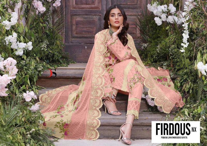 Deepsy Suits Firdous Premium Lawn 22 NX Cotton Embroidered Pakistani Style Party Wear Salwar Suits