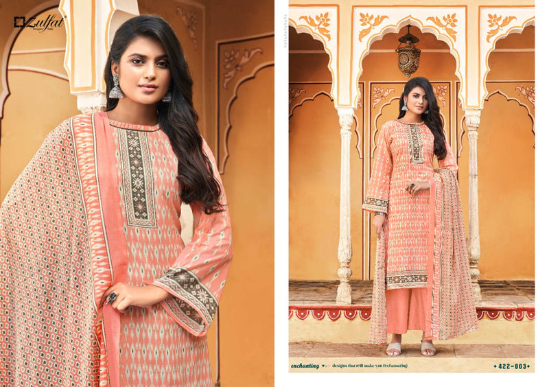 Zulfat Designer Suits Fitoor Pure Cotton Party Wear Salwar Suits