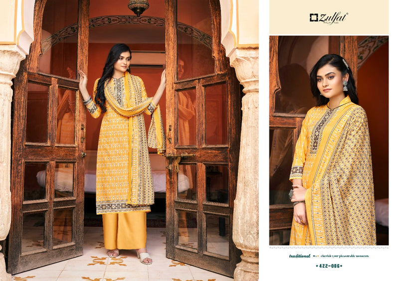 Zulfat Designer Suits Fitoor Pure Cotton Party Wear Salwar Suits