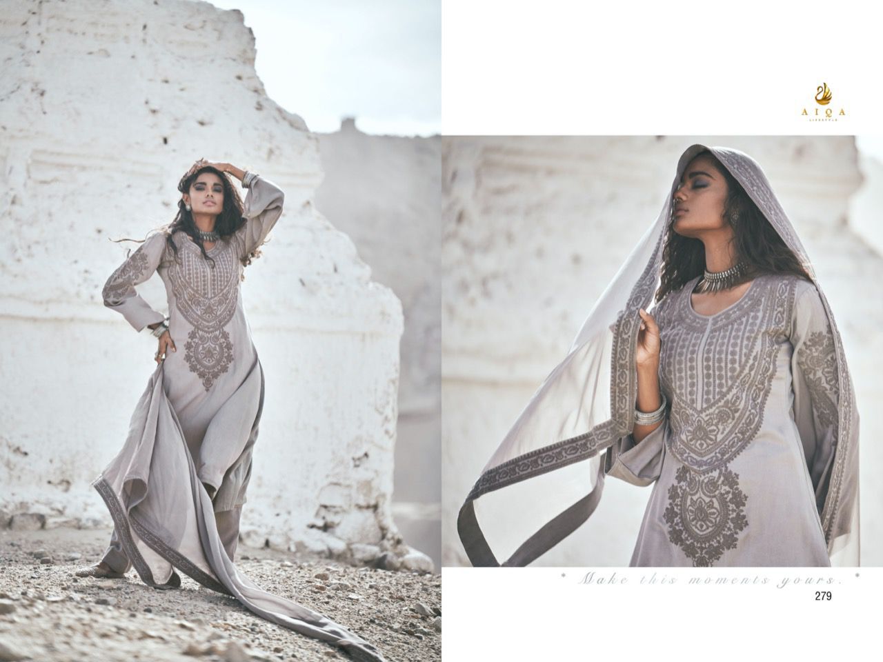 Aiqa Fiza E Ladakh Pashmina With Heavy Embroidery Work Stylish Designer Party Wear Salwar Kameez