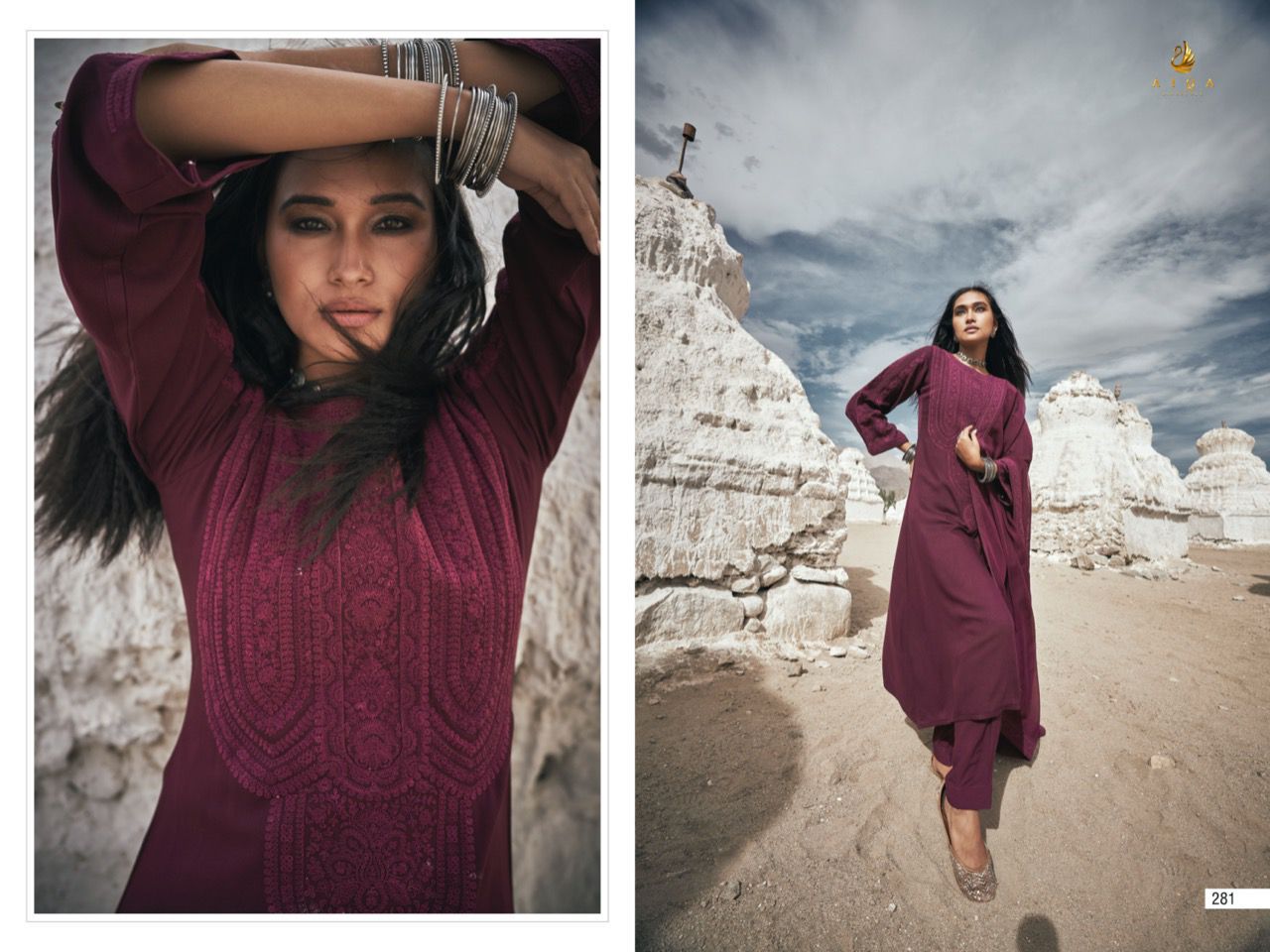 Aiqa Fiza E Ladakh Pashmina With Heavy Embroidery Work Stylish Designer Party Wear Salwar Kameez