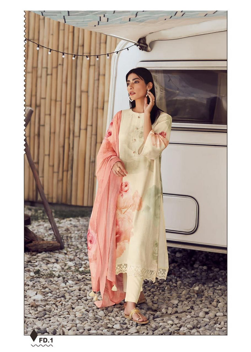 Varsha Floral Dream Pashmina Stylish Designer Casual Look Festive Wear Salwar Kameez