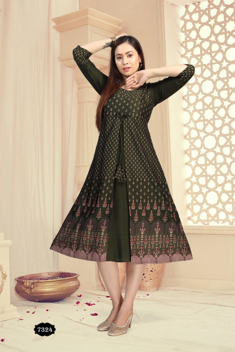 50 Long Kurti Designs for You to be the TRENDSETTER! - LooksGud.com