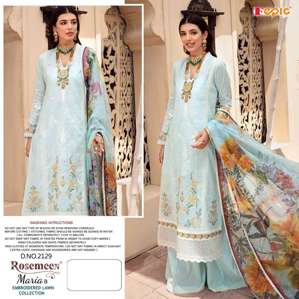 Fepic  Rosemeen Maria B Embroidered Lawn Collection Pure Cotton Salwar Suit