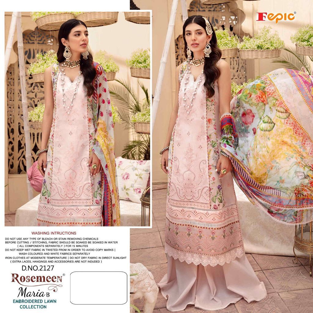 Fepic  Rosemeen Maria B Embroidered Lawn Collection Pure Cotton Salwar Suit