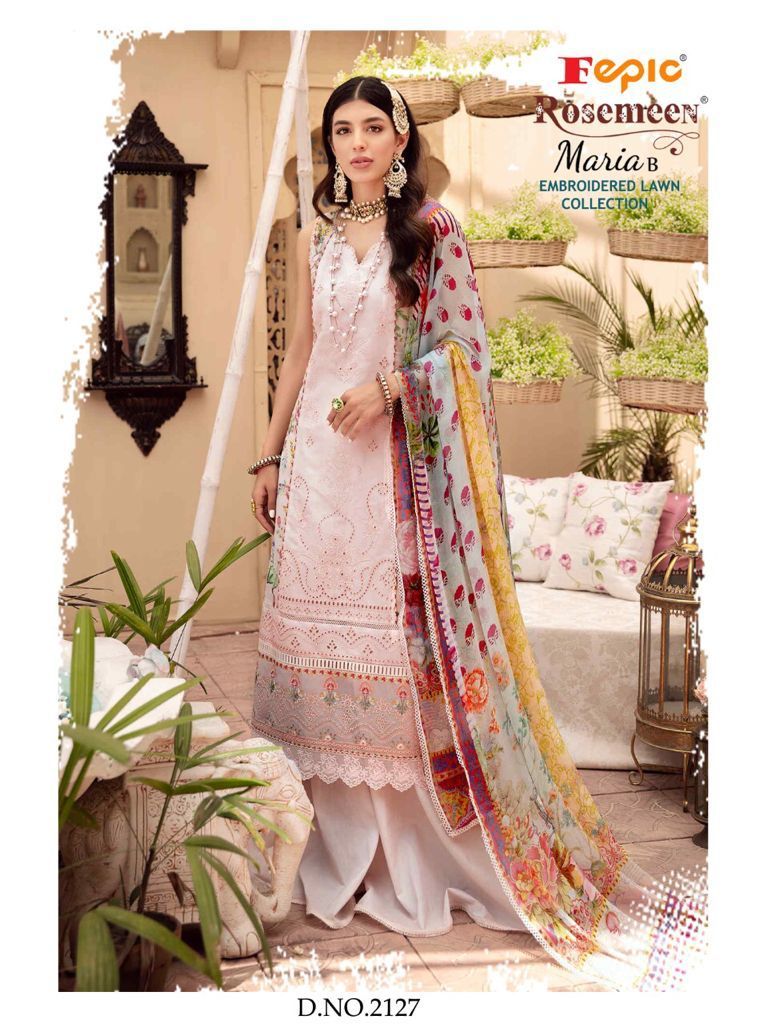 Fepic  Rosemeen Maria B Embroidered Lawn Collection Pure Cotton Salwar Suit