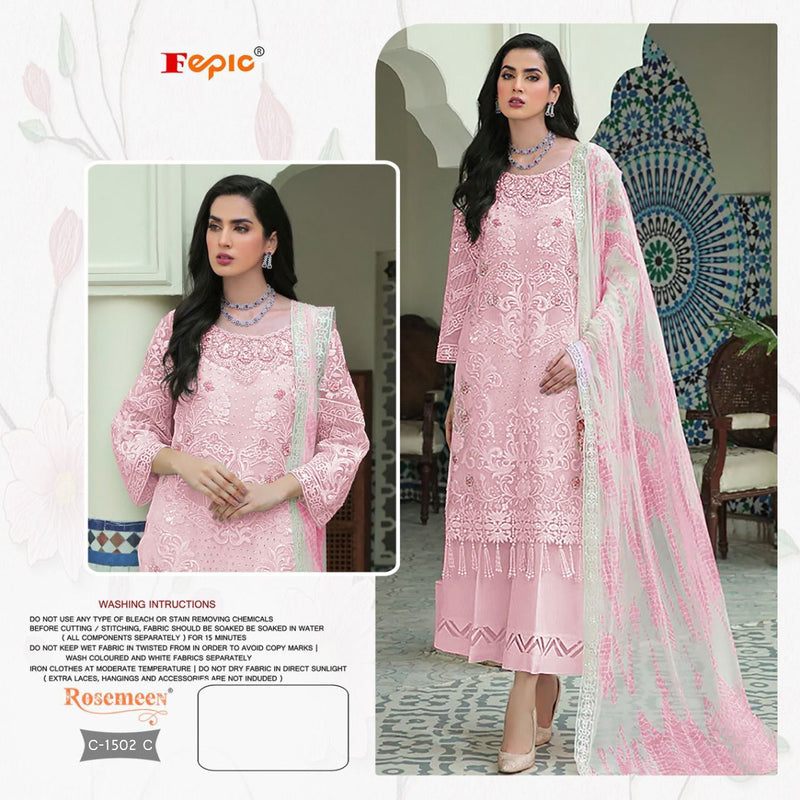 Fepic Suit C 1502 Georgette Embrodered Heavy Embroidered Salwar Kameez