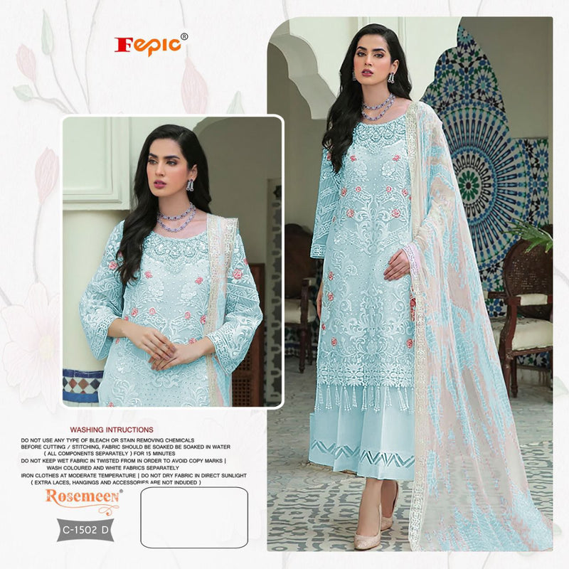 Fepic Suit C 1502 Georgette Embrodered Heavy Embroidered Salwar Kameez