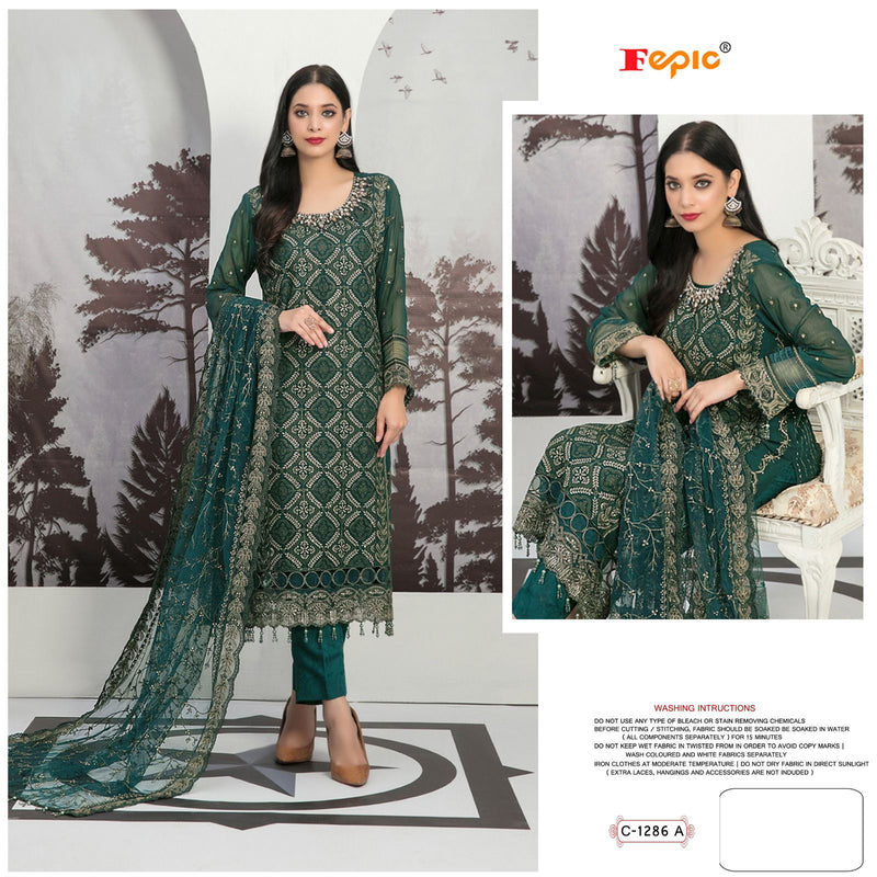 Fepic Suit Rosemeen C 1286 Georgette Embroidered Pakistani Salwar Kameez