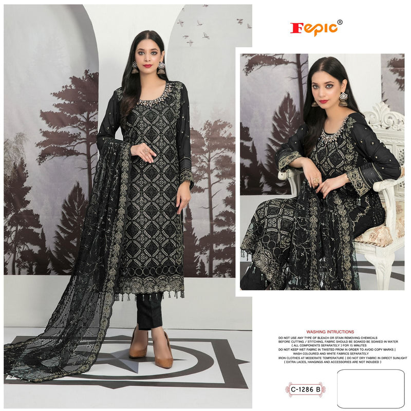 Fepic Suit Rosemeen C 1286 Georgette Embroidered Pakistani Salwar Kameez