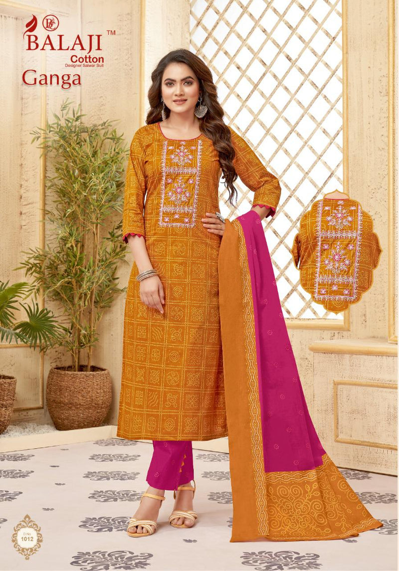 Balaji Cotton Ganga Cotton Embroidered Festive Wear Salwar Suits