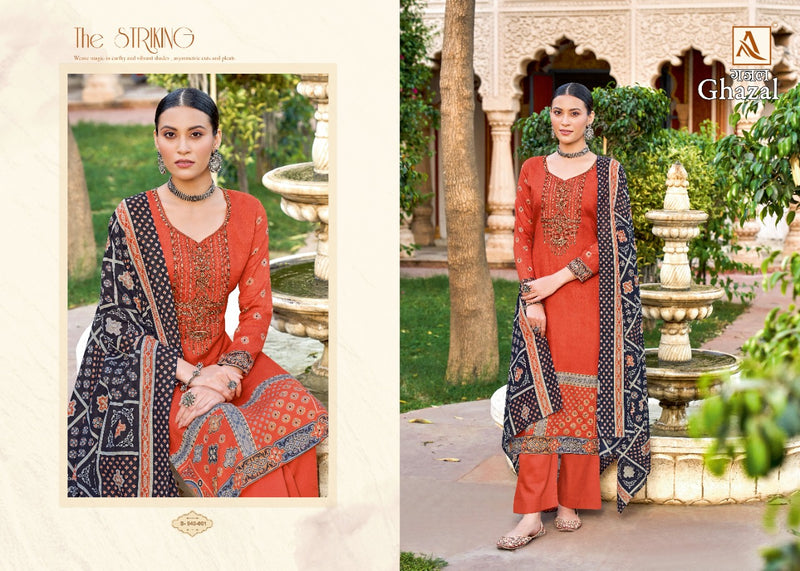 Alok Suits Ghazal Jam Cotton Party Wear Salwar Suits With Digital Print