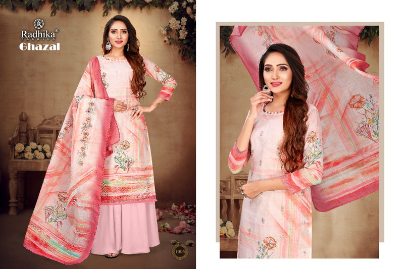 Radhika Fashion Azara Ghazal Cotton Printed Fancy Party Wear Salwar Suits