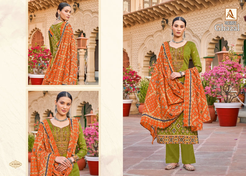 Alok Suits Ghazal Jam Cotton Party Wear Salwar Suits With Digital Print