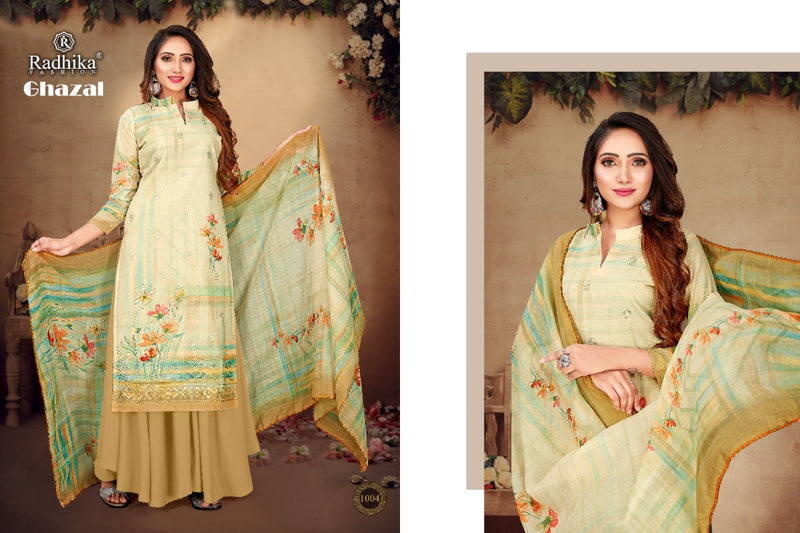 Radhika Fashion Azara Ghazal Cotton Printed Fancy Party Wear Salwar Suits