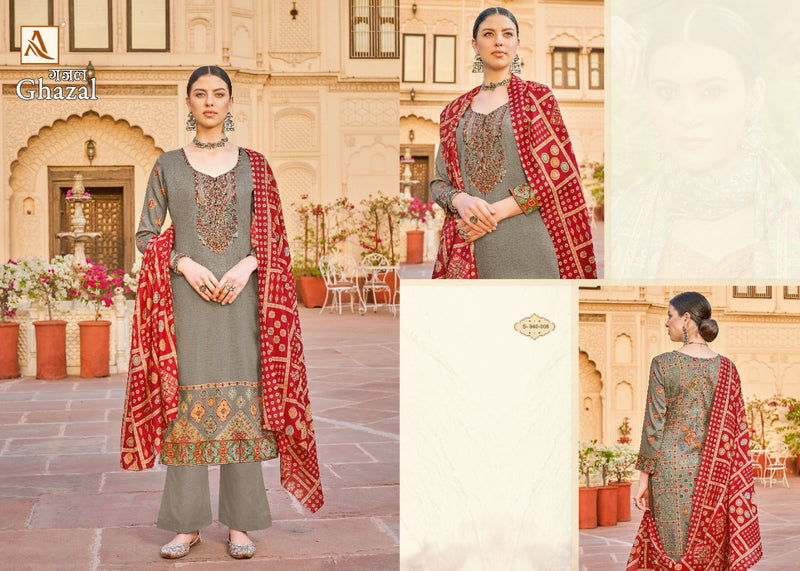 Alok Suits Ghazal Jam Cotton Party Wear Salwar Suits With Digital Print