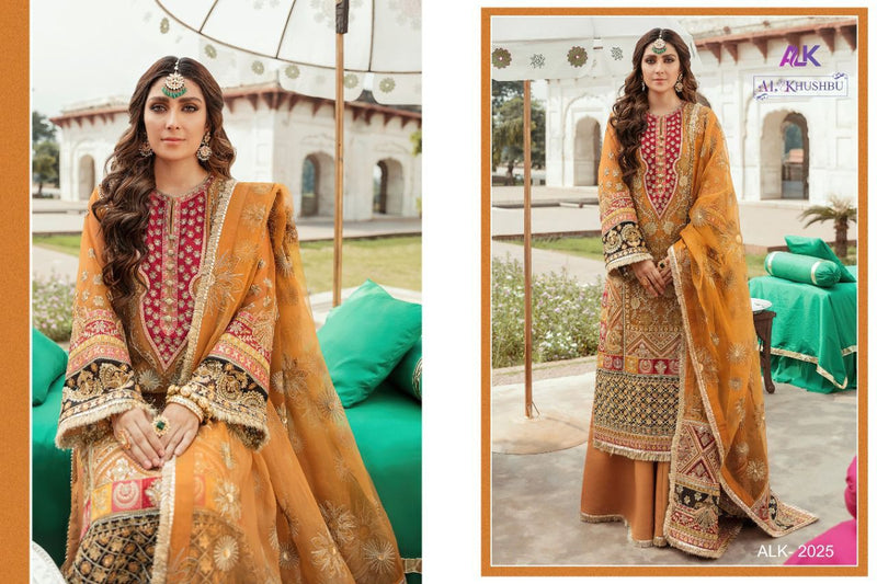 Al Khushbu Gisele Vol 1 Georgette Elegant Designer Wedding Wear Salwar Suits